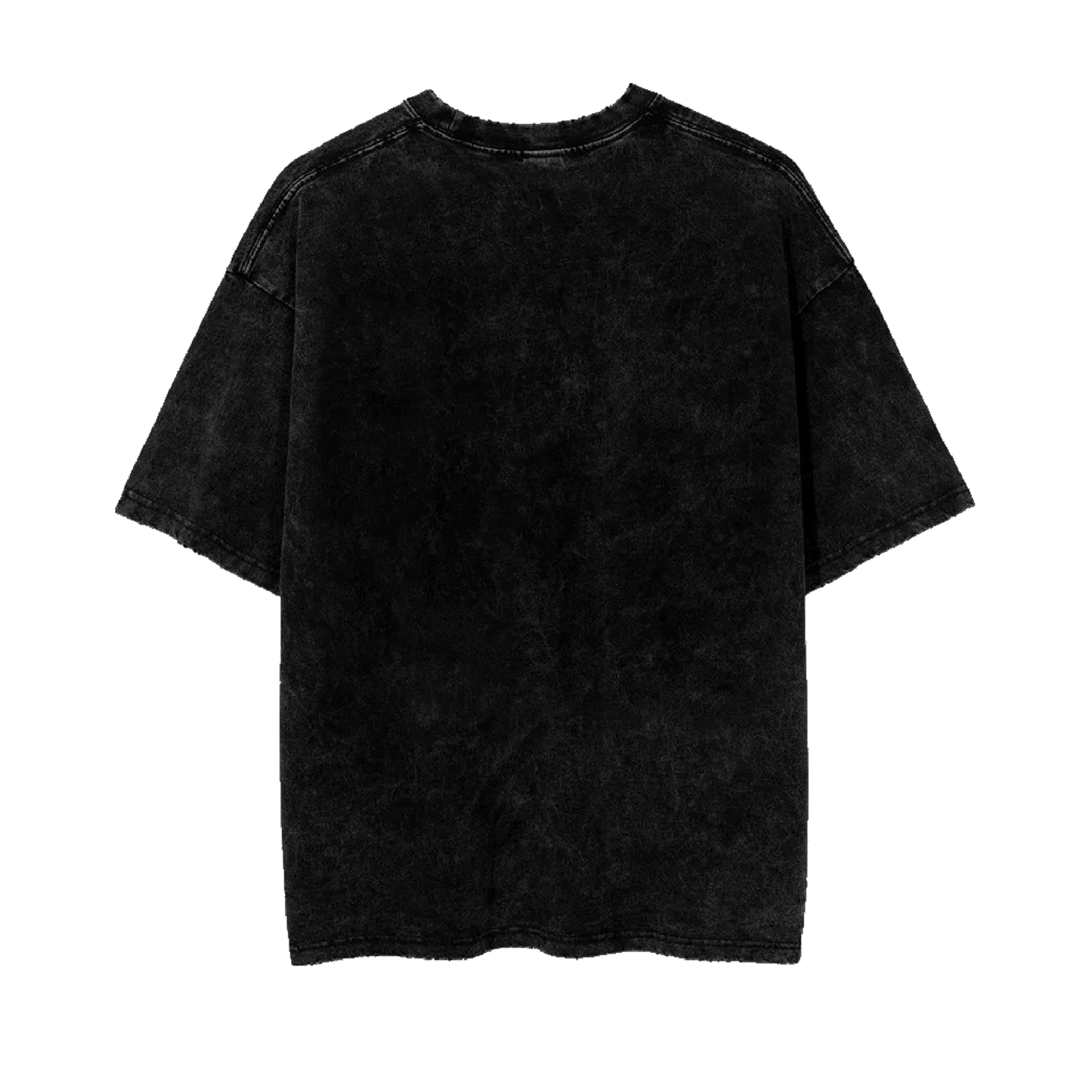 Black Blank Acidwash Tee