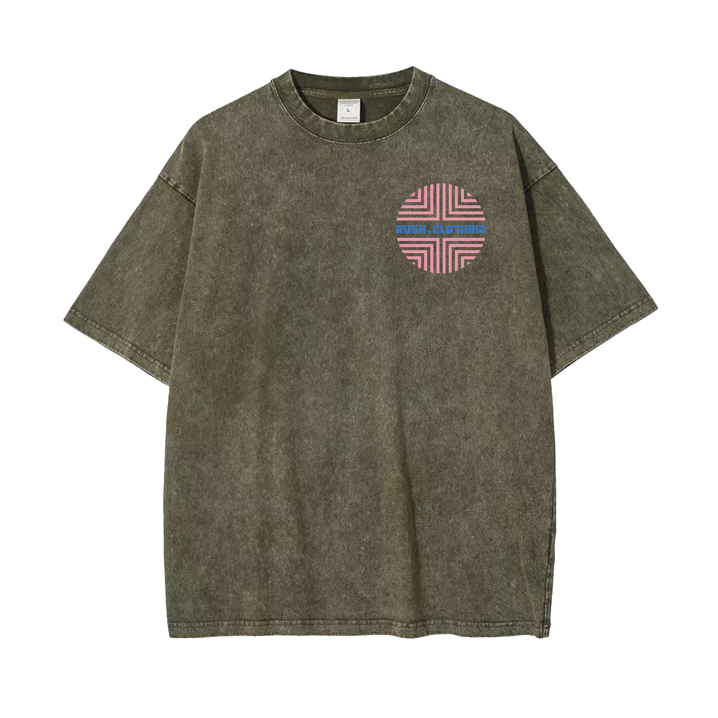 "Tez" Colored Acidwash Tee