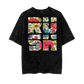 "Floral" Acidwash Tee