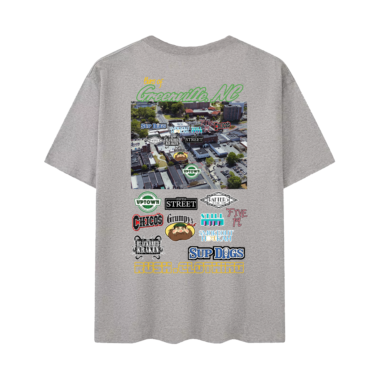 "Bars Of Greenville" Tee